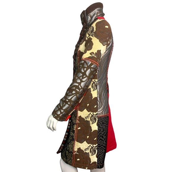 DESIGUAL Patchwork Geisha Coat - Picture 4 of 12